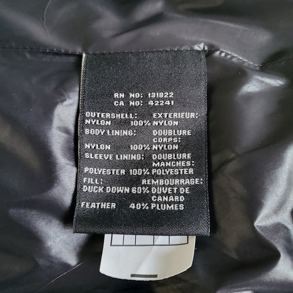 New S13 Kylie Gloss Duck Down Puffer Navy Jacket Coat NWT Size Large - Picture 9 of 11